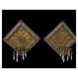 2 POTTERY BARN PRISM WALL SCONCES