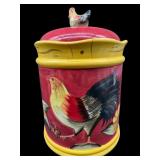 LARGE CERAMIC COOKIE JAR WITH LID