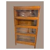 OAK 4 STACKING BARRISTER BOOKCASE