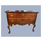 PAINE FURNITURE CHIPPENDALE MAHOGANY BLANKET BOX
