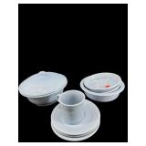 8 PCS LIGHT BLUE FIESTA CHINA