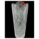 WATERFORD CRYSTAL MASTER CUTTER PEACOCK VASE