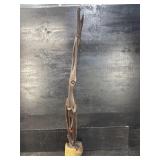 TALL AFRICAN WOODEN CARVED BIRD SCULPTURE