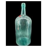 LARGE GREEN GLASS BOTTLE