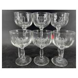 6 PC SET MONOGRAM ï¿½Mï¿½ STEMWARE