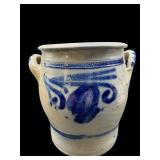 2 1/2 L BLUE MARK STONEWARE CROCK