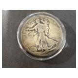 1937 WALKING LIBERTY HALF SILVER DOLLAR