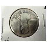 NO DATE CIRCULATED WALKING LIBERTY 25 CENT