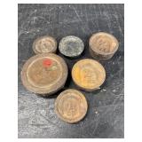 Lot of 6 scale weights