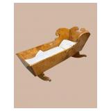 NEW ENGLAND DOVETAILED TIGER MAPLE CRADLE