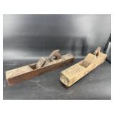 2 ANTIQUE WOODEN BLOCK PLANES