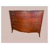 MAHOGANY BOW FRONT CHEST