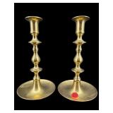 PR OF BRASS CANDLESTICKS