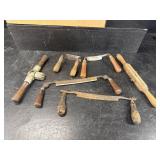 DRAW KNIFE AND HAND DRILL LOT