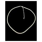 DESIGNER SEVILLA STERLING SILVER BARREL NECKLACE;