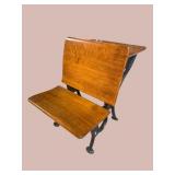 MAPLE AND IRON SCHOOL DESK