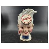 COCA COLA SPRITE BOY ADVERTISING CAST IRON BANK