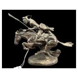 BRONZE FRANKLIN MINT FREDERIC REMINGTON THE