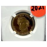 2010 S $1 PRES. FRANKLIN PIERCE NGC PF 69 COIN