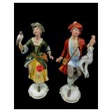 PR OF ROSENTHAL PORCELAIN MAN AND WOMAN FIGURINES