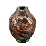 ARTIST SIGNED BRENT COX 1990 ART GLASS VASE