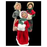 3 PC LOT OF BYERS CHOICE CAROLERS