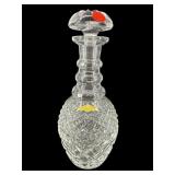 HAND CUT LEAD CRYSTAL GERMAN DECANTER WITH STOPPER