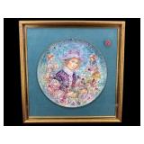 FRAMED CHARGER EDNA HIBEL FLOWER GIRL OF
