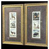 2 AFRICAN WILDLIFE DECORATIVE PRINTS