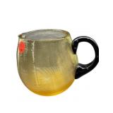 VICTOR DURAND TOPAZ THREADED ART GLASS PITCHER