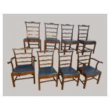 8 CHIPPENDALE SOLID MAHOGANY DINING ROOM CHAIRS
