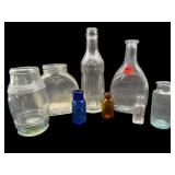 8 PC LOT ANTIQUE/ADVERTISING BOTTLES