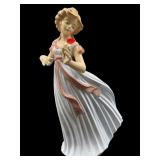 LARGE TENGRA SPANISH PORCELAIN GIRL FIGURE