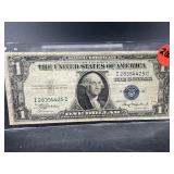 1935 A $1 SILVER CERTIFICATE, CIRCULATED