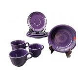 8 PCS OF PURPLE FIESTA CHINA