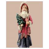 LARGE CHALKWARE SANTA CLAUS FIGURE
