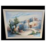 LARGE SIGNED W.ZELLER CONTEMPORARY PAINTING ON