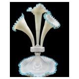 FENTON VINTAGE TALL AWUA CREST EPERGNE