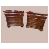 2 LINEAGE CHERRY NIGHTSTANDS