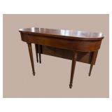 19TH CENT. WALNUT DROP SIDE CONSOLE TABLE