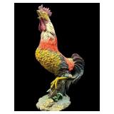 LARGE RESIN ROOSTER SCULPTURE