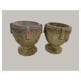 2 CONCRETE PLANTERS