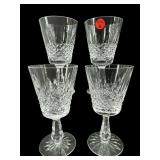 SET OF 4 WATERFORD CRYSTAL KENMARE WATER GOBLETS