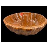ANTIQUE REDWARE BUNDT CAKE MOLD