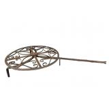 RARE 18TH CENT. FORGED IRON ROTATING TRIVET