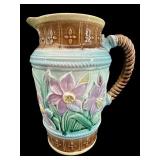 MAJOLICA DAFFODIL PITCHER