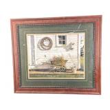 LARGE WHEELBARROW SCENE PRINT
