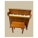 SCHOENHUT TOY PIANO WITH STOOL