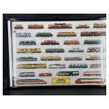 POSTER OF MODERN LOCOMOTIVES FRAMED