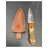 DAMASCUS DAGGER WITH SHEATH